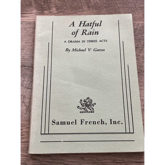 A Hatful of Rain, by Michael V. Gazzo ~ Acting Edition ~ Script Play ~ 1984 - Picture 1 of 6